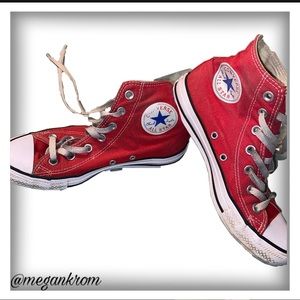 Red converse high tops!